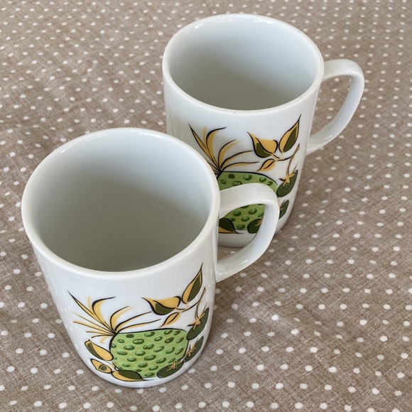 Creative Fine China Japanese Vintage Mugs Japan # 10 Cups Pineapple Strawberry - Picture 13 of 16